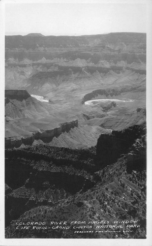 Colorado River from Angels Window Cape Royal-Grand Canyon National Park