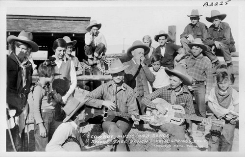 Cowboy, Music and Songs Smoke Tree Ranch Palm Springs, Calif