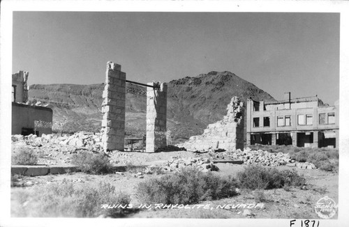 Ruins in Rhyolite, Nevada