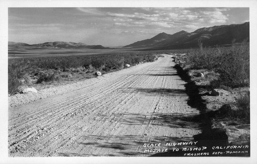 State Highway Mojave to Bishop California