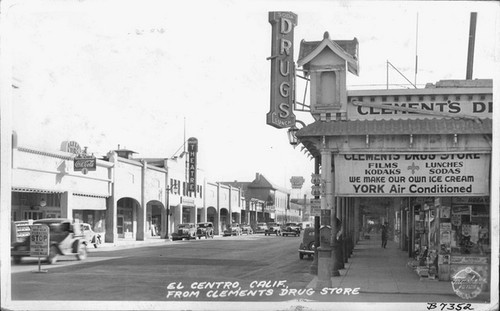 El Centro, Calif., From Clements Drug Store