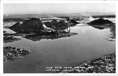 Mud Pots Near Salton Sea Imperial Valley, Calif