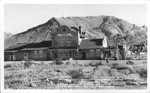 Rhyolite Ghost Casino, The Train Depot to which Tracks were never laid, at the Ghost City of Rhyolite, Nevada