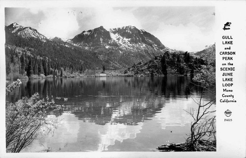 Gull Lake and Carson Peak on the Scenic June Lake Loop Mono County California