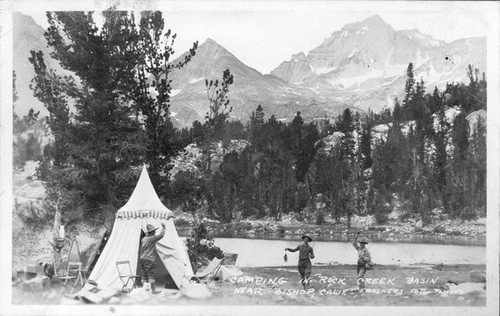 Camping in Rock Creek Basin Near Bishop, Calif