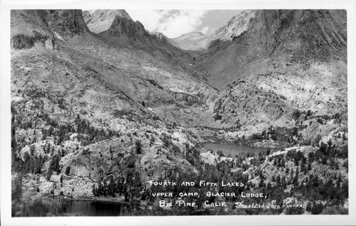 Fourth and Fifth Lakes, Upper Camp, Glacier Lodge, Big Pine, Calif