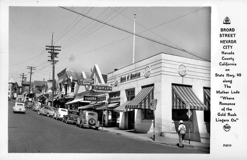 Broad Street Nevada City Nevada County California on State Hwy. 49