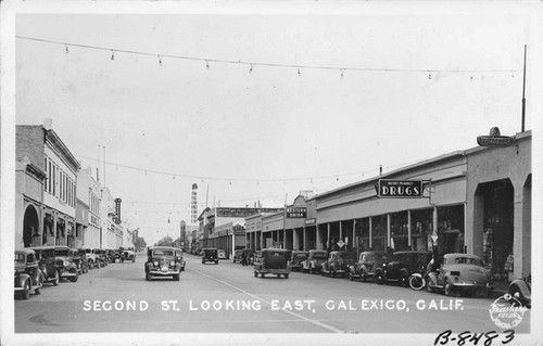 Second St. looking East, Calexico, Calif