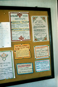 Cafés, restaurants and hotels have posters inviting to courses in yoga, meditation, Buddhist an