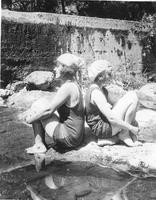 Two women in bathing suits