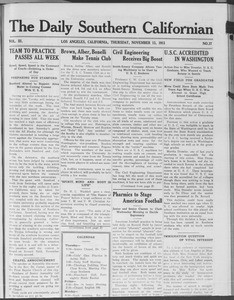 The Daily Southern Californian, Vol. 3, No. 37, November 13, 1913