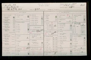 WPA household census for 929 W 69TH ST, Los Angeles County