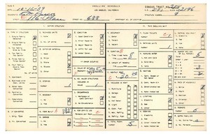 WPA household census for 633 EAST 116TH PLACE, Los Angeles County