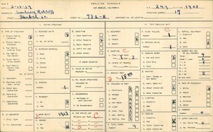 WPA household census for 732 ISABEL ST, Los Angeles