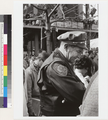 Policeman in Sproul Plaza