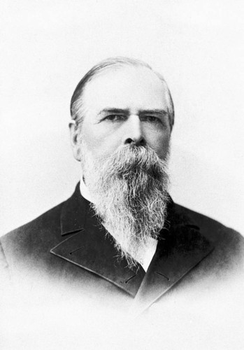Portrait of John Bidwell taken April 8, 1895