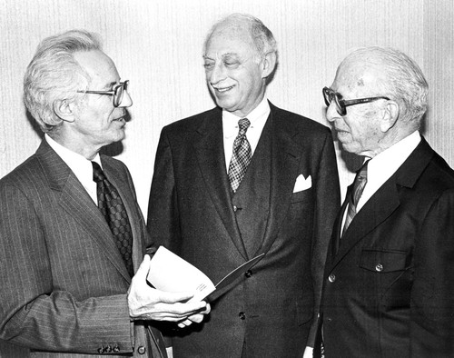 Dr. David Lieber, Nathan Krems and Arthur Hoffnung