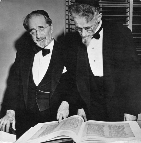 Professor Louis Ginzberg and Professor Alexander Marx