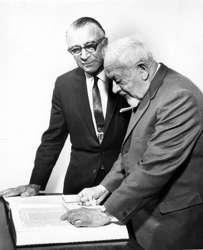 Julius Fligelman and Dr. Mordecai Kaplan