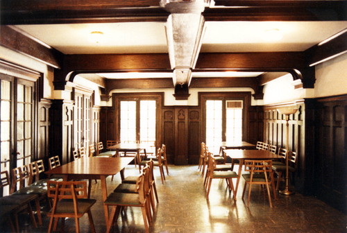 Dining hall at Brandeis-Bardin Institute Main House