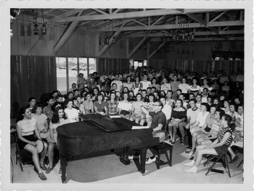 Max Helfman at the Piano