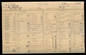 WPA household census for 152 W 24TH, Los Angeles