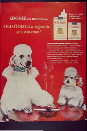 King Size and Regular… Enjoy a treat instead of a treatment! Old Gold is a Cigarette you can trust!