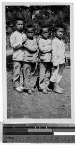 Four orphans, Korea, ca. 1920-1940