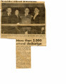 Clipping titled More than 2,000 Attend Dedication from 1937