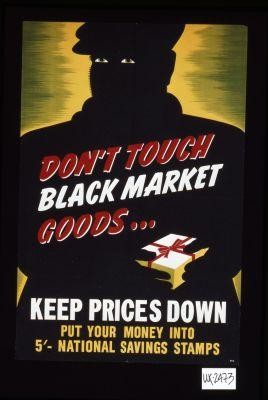 Don't touch black market goods. Keep prices down. Put your money into 5' national savings stamps