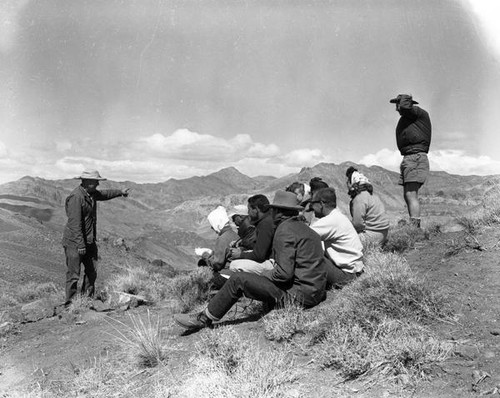 Teaching a class in the hills of Death Valley