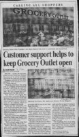 Customer support helps to keep Grocery Outlet open