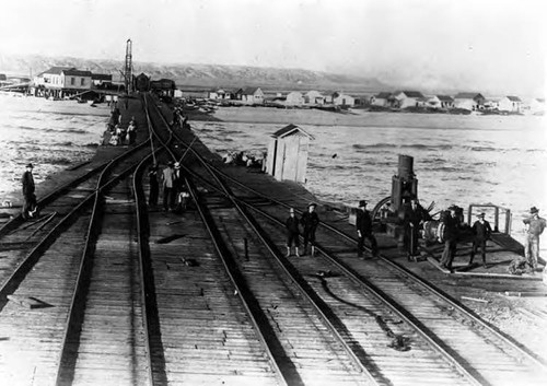 Newport Beach wharf, ca. 1895