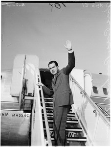 Vice President Richard Nixon leaving, 1959