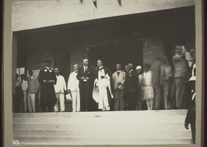 Anniversary in Akropong 1928. Revs. Clerk, Bellon, Kurtz, Wilkie