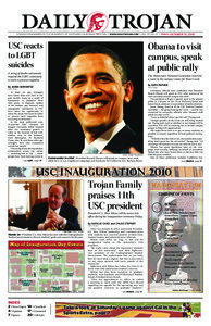 Daily Trojan, vol. 171, no. 37, Oct 15, 2010
