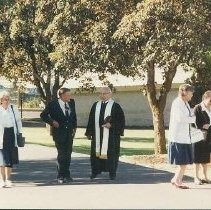 Tule Lake Linkville Cemetery Project 1989: Ceremony Priest and Guests
