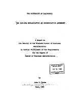 The ILWU-PMA Mechanization and Modernization Agreement, A Report to the Faculty of the Graduate School of Business Administration, by John N. Burke. June 1962