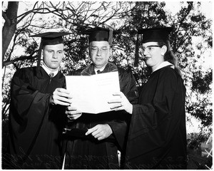 Occidental graduation, 1958
