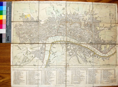 The London Directory or a new and improved plan of London, Westminster & Southwark, with the adjacent country, the new buildings, the new roads and the late alterations by opening of new streets, & widening of others