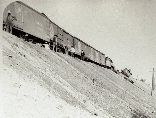 Train Wreck Railroad Yard