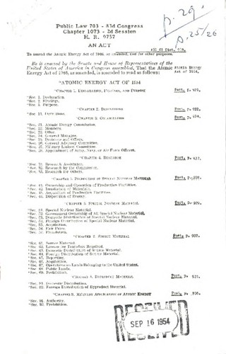 Atomic Energy Act of 1954