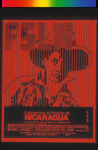 Celebremos la Victoria de Nicaragua, Announcement Poster for