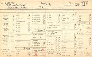 WPA household census for 134 Marbel Avenue, Los Angeles County