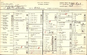 WPA household census for 823 66TH STREET, Los Angeles County