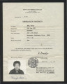 Certificate of nationality, Haruye Asoo