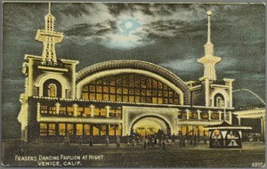 Frasers Dancing Pavilion at Night, Venice, Calif