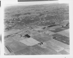 Aerial view of the Petaluma area, Petaluma, California, 1946