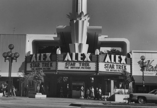 Marquee of the Alex Theatre