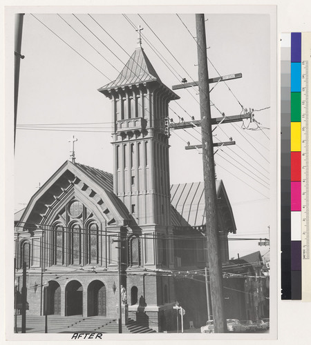 St. Vincent DePaul Church, exterior, San Francisco, 1963